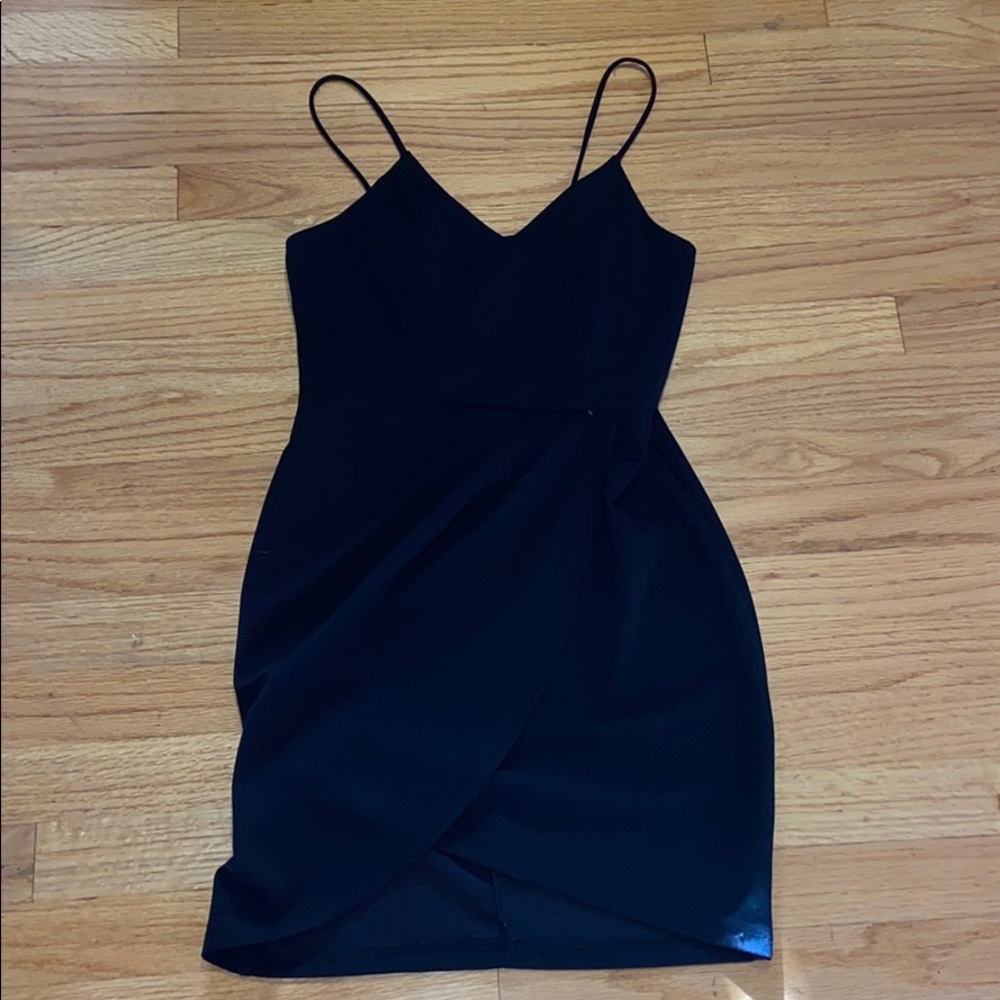 Black skin tight dress!